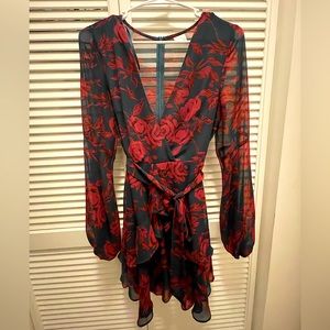 flower print dress